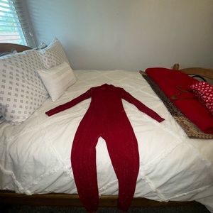 red jumpsuit fashion nova